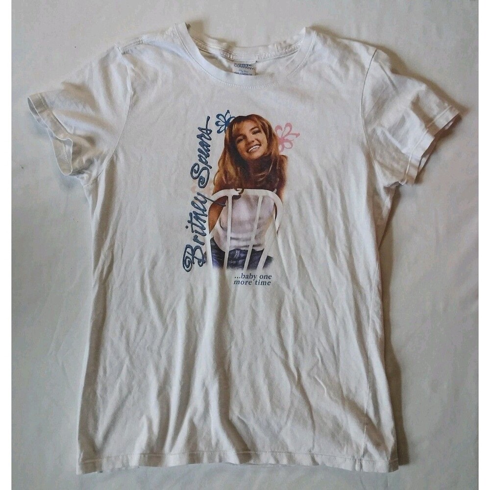 Brittany Spears Vtg Baby One More Time Port &Company Size SMALL GRAPHIC TEE